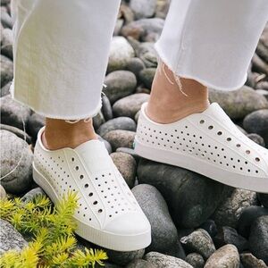 Native Shoes Women's Classic White Slip-On Sneakers